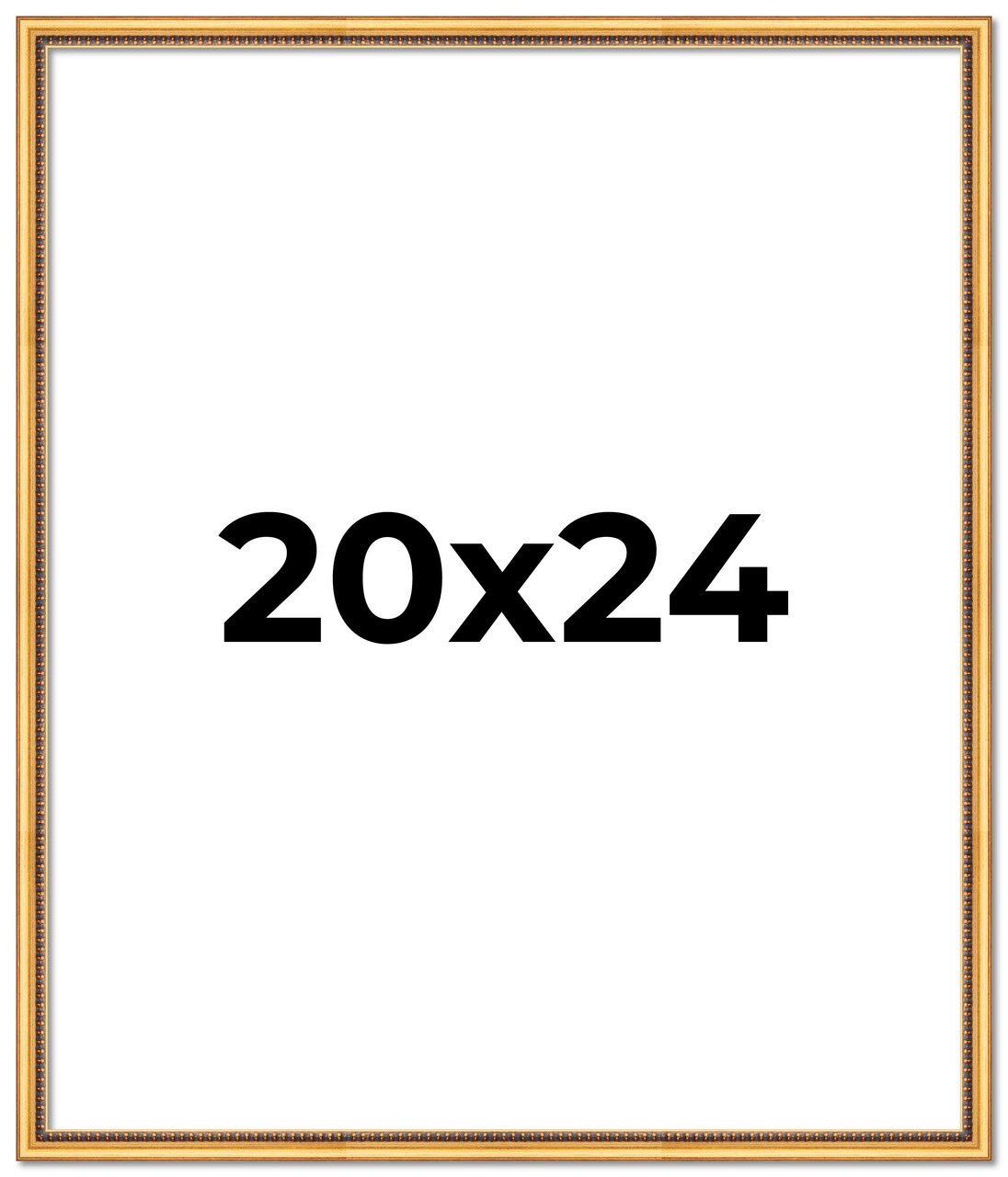 20x24 Classic Modern Gold Picture Frame - UV Acrylic, Foam Board Backing, Hanging Hardware